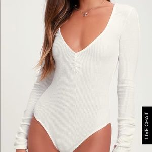 Ivory body suit